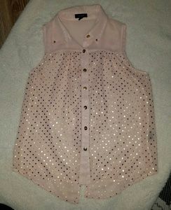 Peach Chiffon Blouse