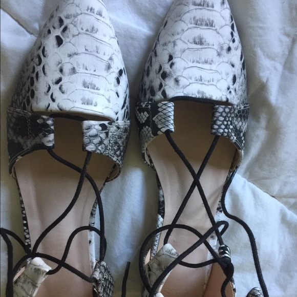 ASOS Shoes - Brand new snake skin print flats size 9.5