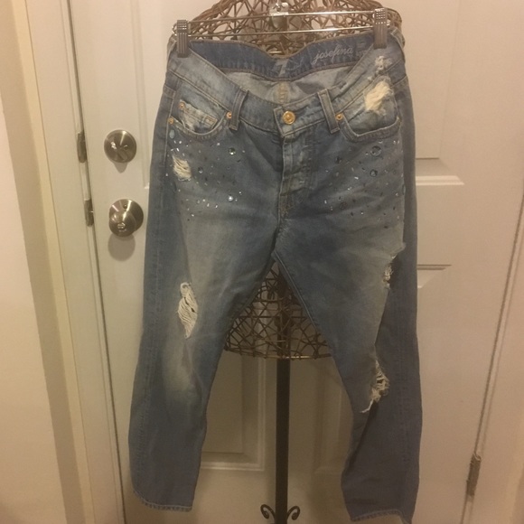 7 For All Mankind Jeweled Jeans