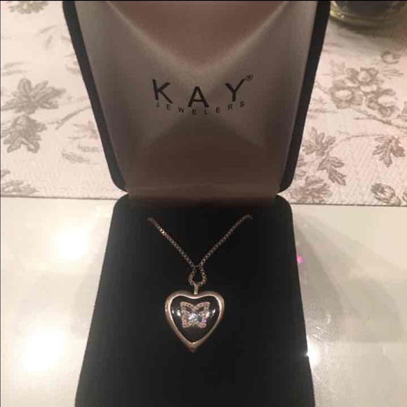 KAY sterling silver butterfly locket