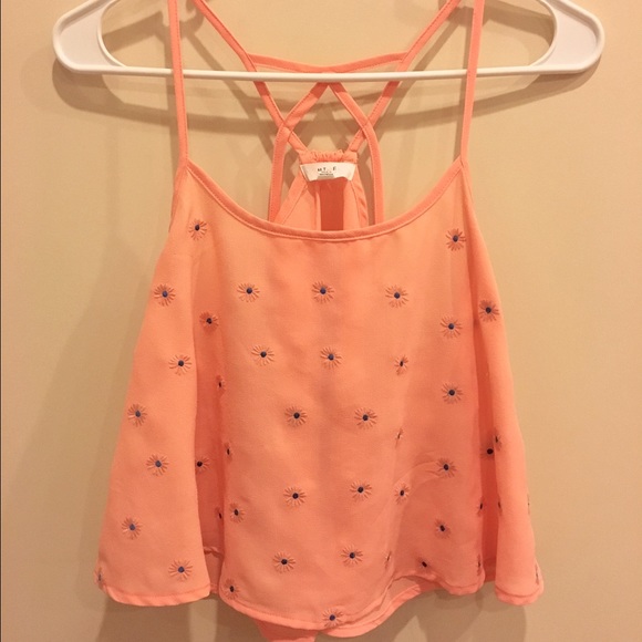 Pink Floral Tank Top