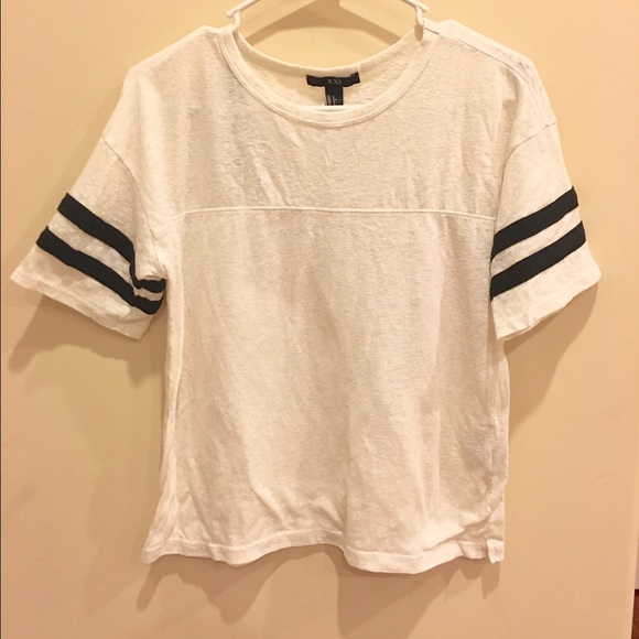 Forever 21 Striped Sleeve Top
