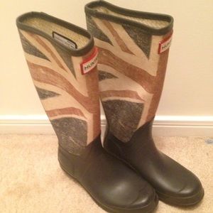 Union Jack hunter boots