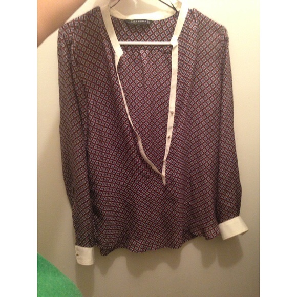 Zara scarf print top