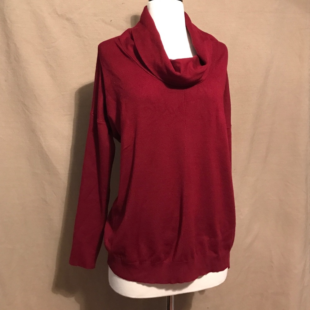 Red Cowl Neck Sweater