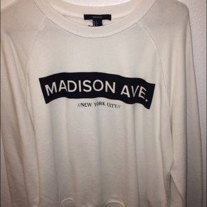 White Madison Abe Sweatshirt