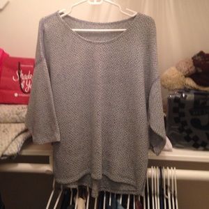 American apparel denim easy sweater