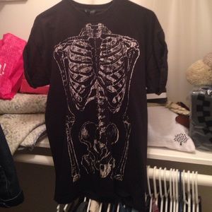 Topshop skeleton tee