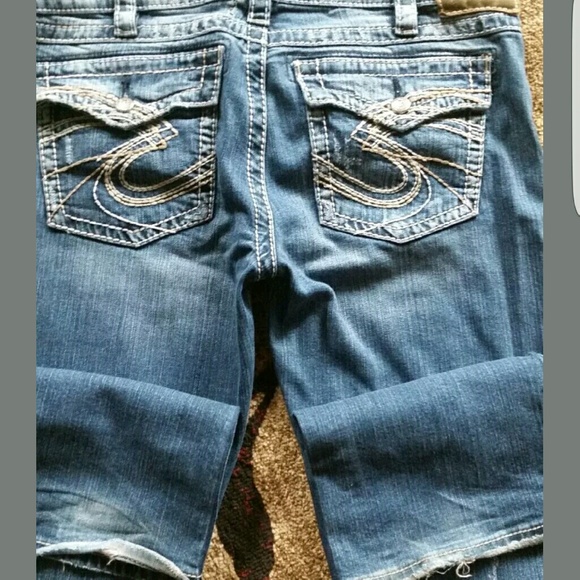 Womens silver jeans