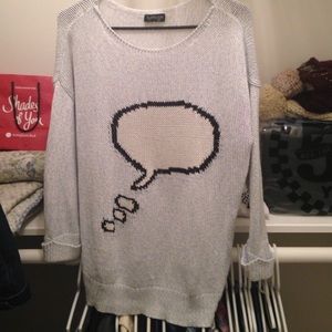 Topshop speech bubble sweater