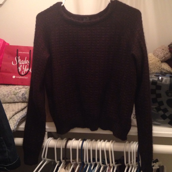 Topshop boutique angora stitch sweater