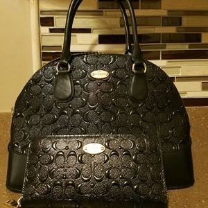 Authentic Coach Bag and wallet set