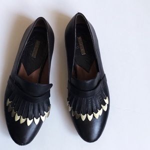 Matiko Brass Tassel Flats Loafers