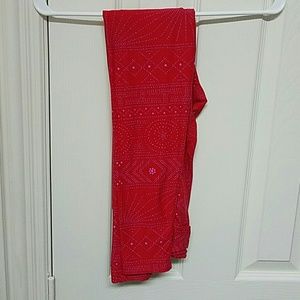 OS red/purple Lularoe Leggings