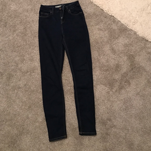Topshop Dark Solid Denim Skinny