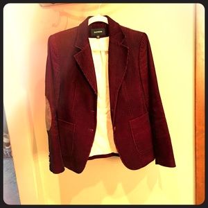 Sale! Super cute burgundy corduroy Express blazer
