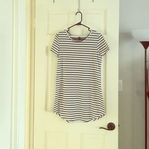 Striped T Shirt dress/ oversized T