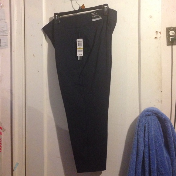 Alfani Capri; tummy control; modern navy; size 14
