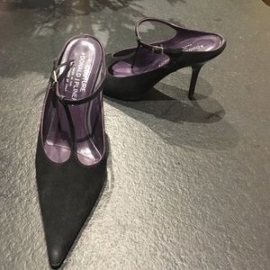 Slip on closed front mules
