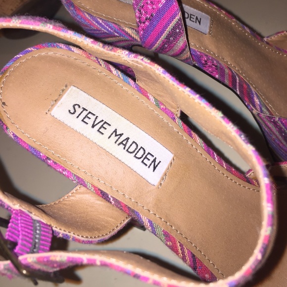 Steve Madden Patterned Platform Heels Size 8.5 - image 3