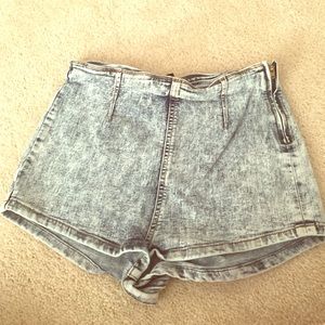 High waisted forever 21 denim shorts