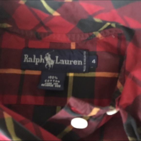 Ralph Lauren Plaid Tie Neck Blouse - Picture 3 of 3