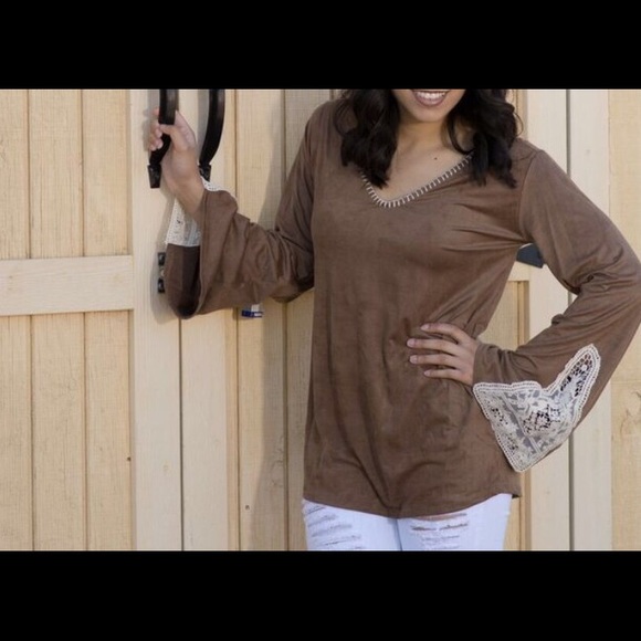 Camel colored top