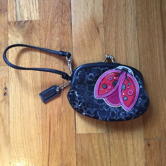 Fun ladybug coach wristlet!