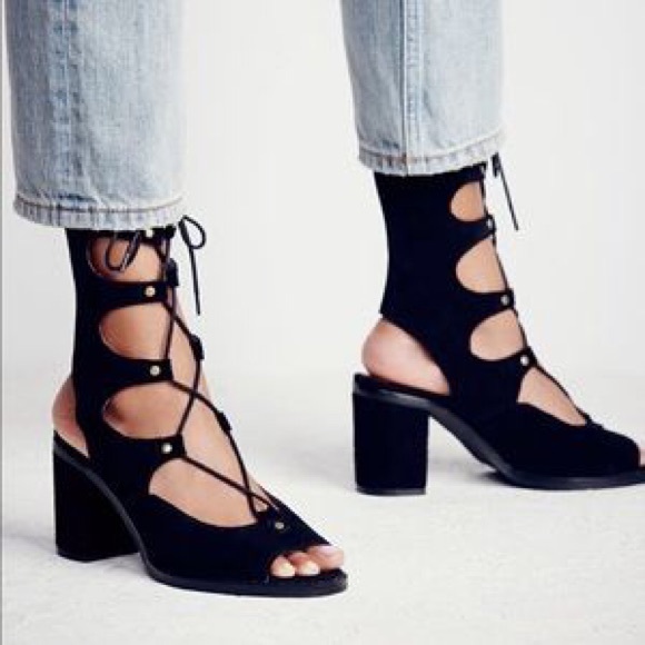 Jeffrey Campbell Lola lace up heel NEVER WORN