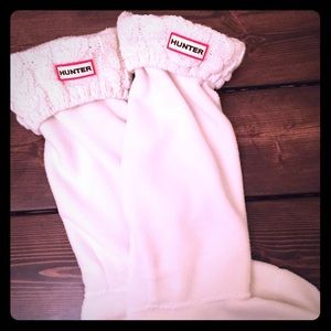 Cable knit hunter boot socks