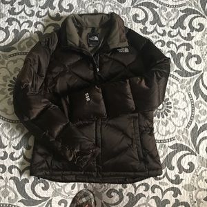 Women's chocolate brown North Face jacket