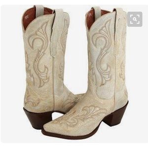 Dan post white El Paso cowboy boots 8.5 M
