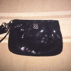 Authentic coach sparkle wristlet