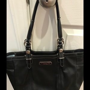 Black Leather Coach purse
