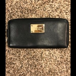 Black Leather Michael Kors wallet