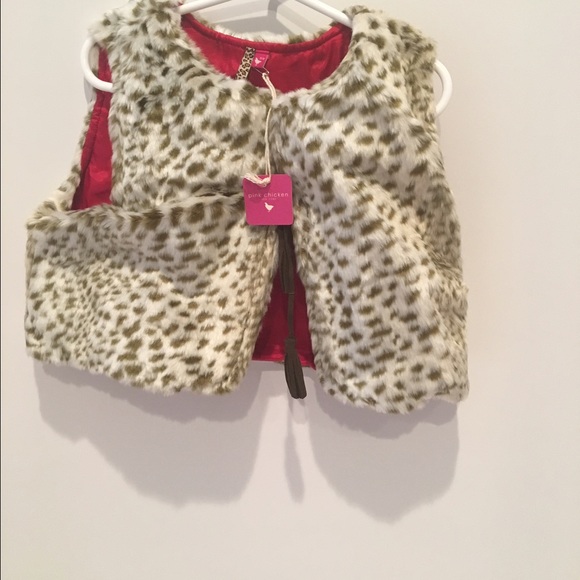 Amelia Fur Vest by Pink Chicken
