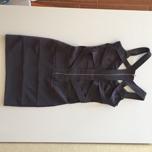 Bandage dress, with open back