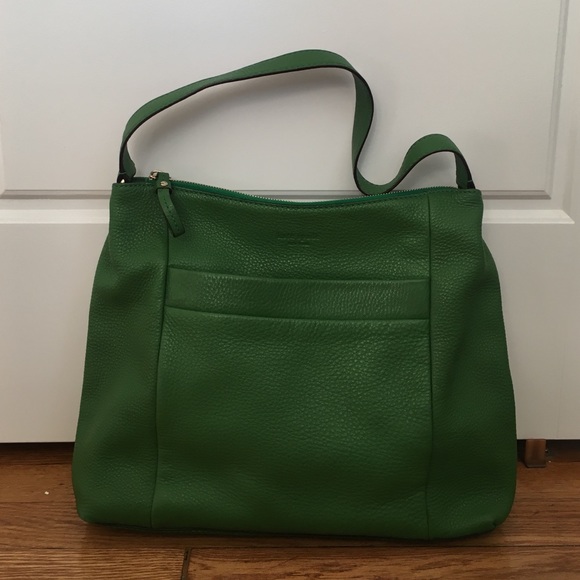 Green Kate Spade leather bag