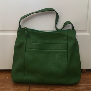 Green Kate Spade leather bag