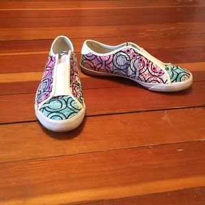 Coach slip on tennis shoes