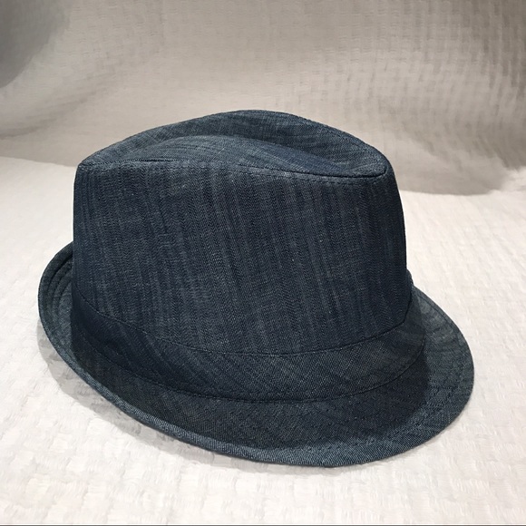 Denim Fedora Hat