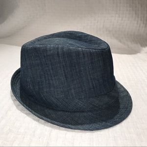 Denim Fedora Hat