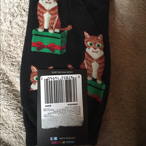 Adorbs Christmas Cats HotSox - Picture 3 of 3