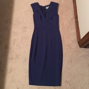 ASOS blue fitted dress