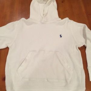 Ralph Lauren White Polo Thermal Pullover