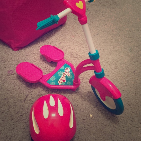 American girl doll scooter and helmet