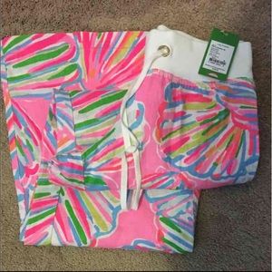 NWT Lilly Pulitzer Beach Pants Shellobrate M