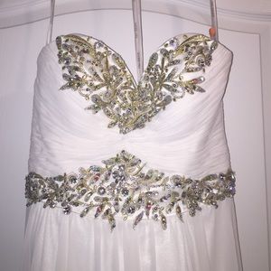 Sherri Hill Strapless Prom Dress