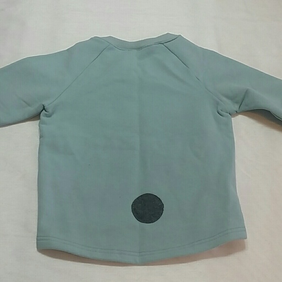 NWOT Crew Neck Light Blue Kitty Sweatshirt - Picture 4 of 4