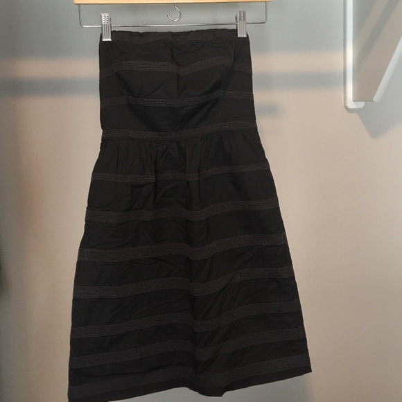 Gray J. Crew Strapless Dress